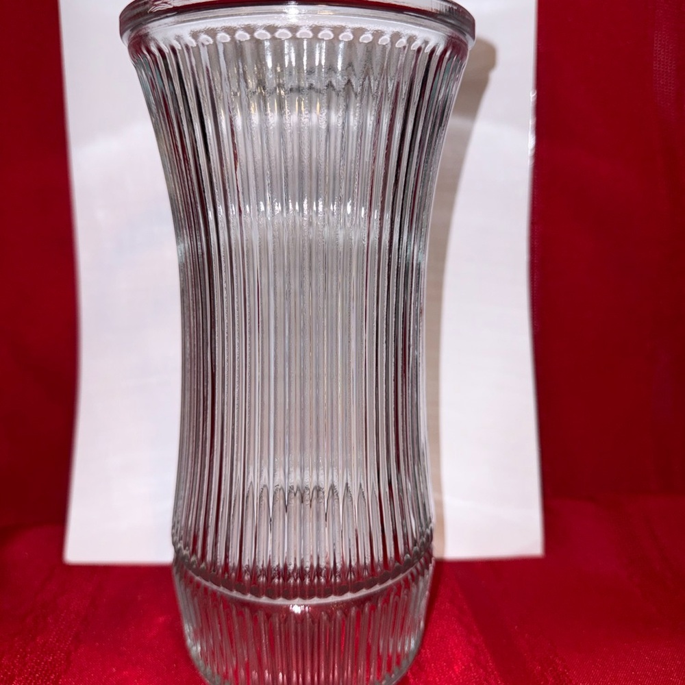 Hoosier Clear 8.5” tall Glass Vase 4088-B Style